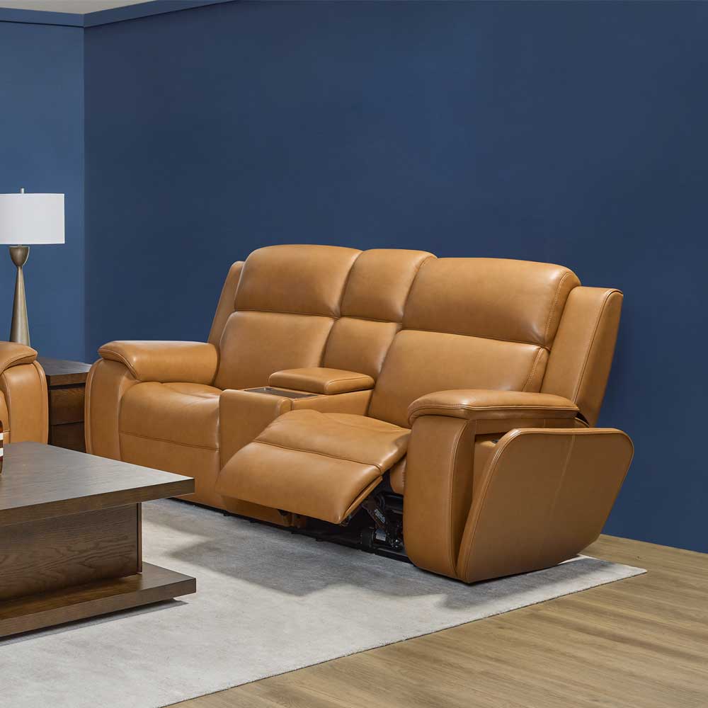 Ziggy Power Reclining Loveseat with Console Living Room Flexsteel
