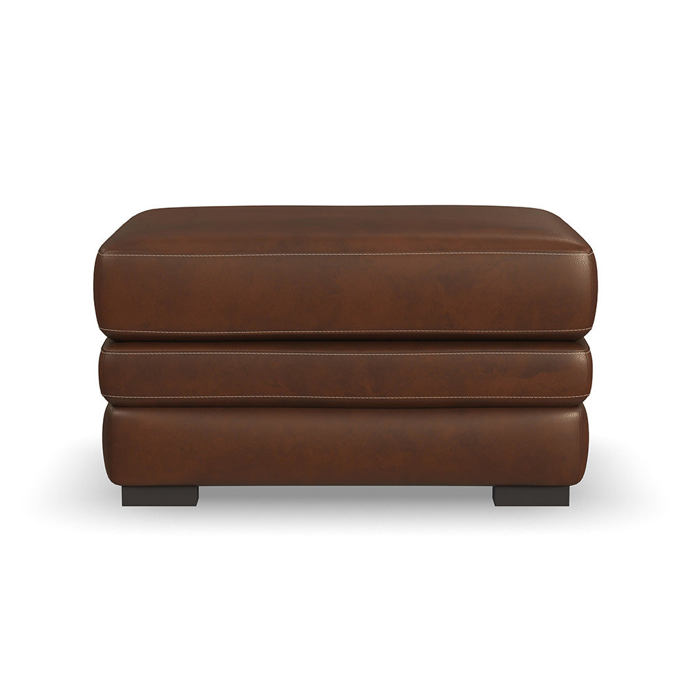 David Leather Ottoman Living Room Flexsteel   