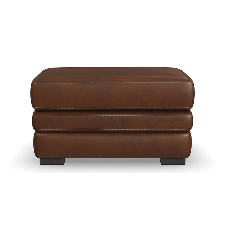 David Leather Ottoman Living Room Flexsteel   