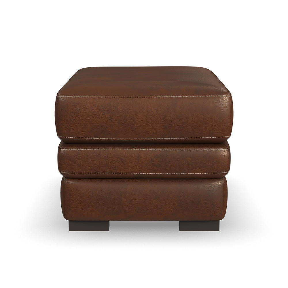 David Leather Ottoman Living Room Flexsteel   