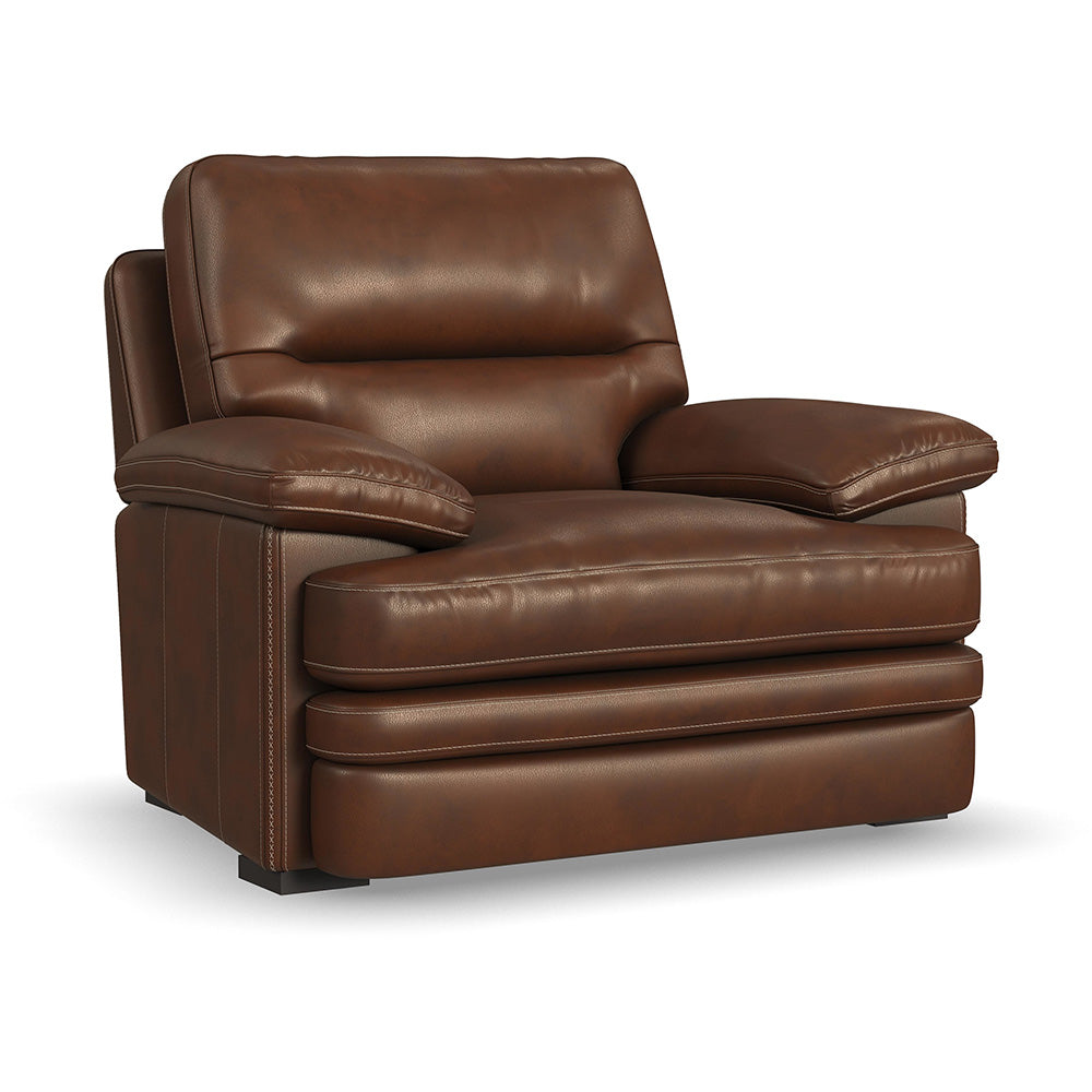 David Leather Chair Living Room Flexsteel   