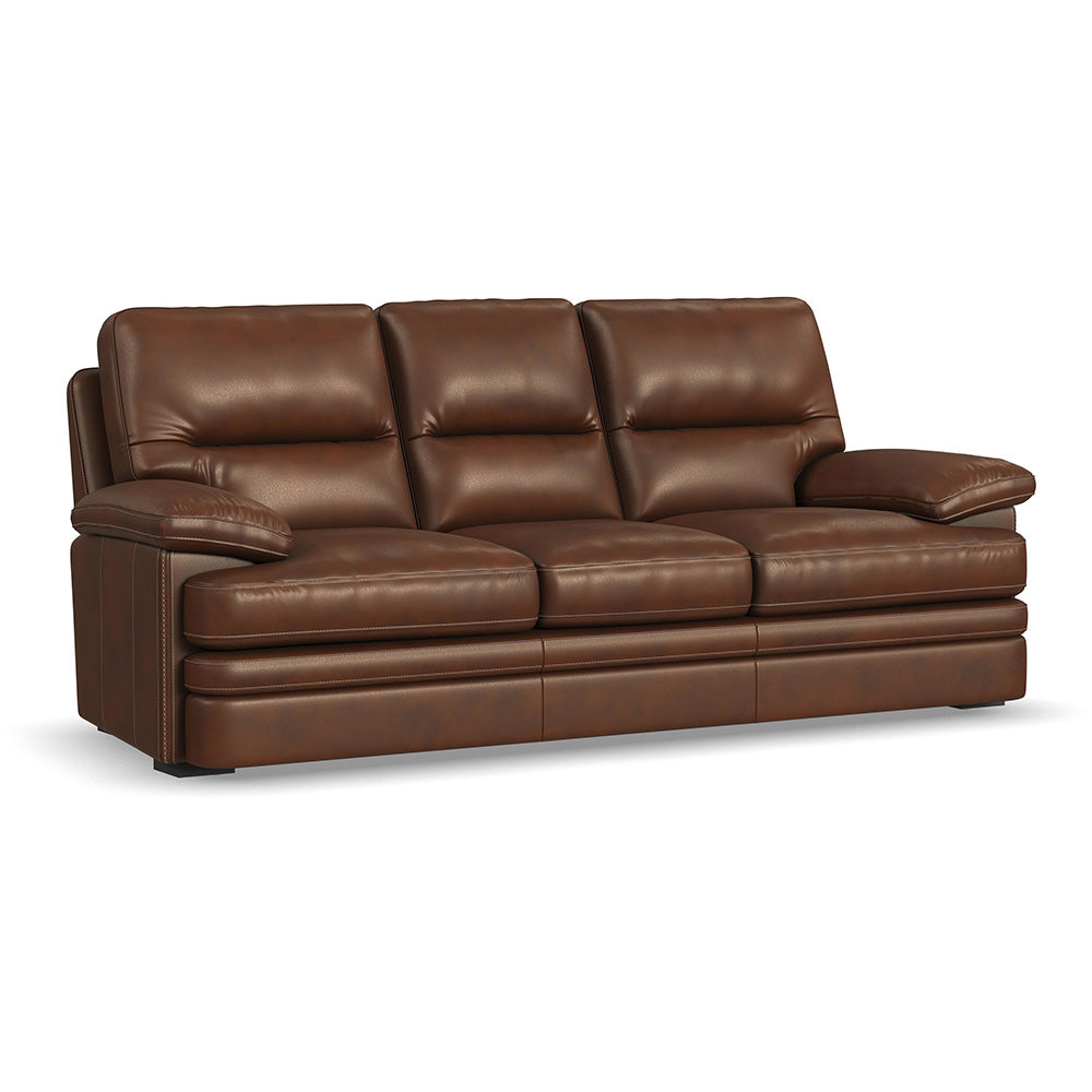 David Leather Sofa Living Room Flexsteel