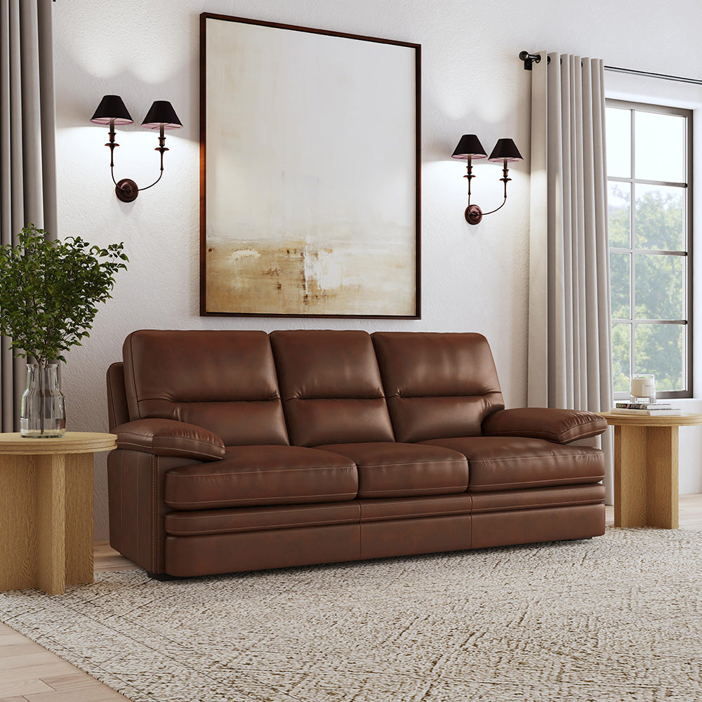 David Leather Sofa Living Room Flexsteel   