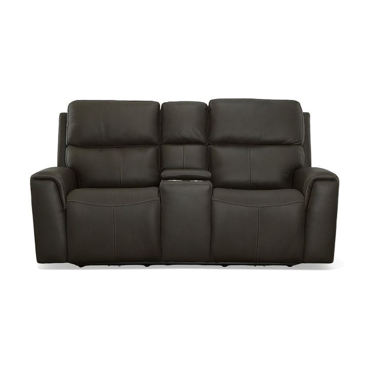 Jarvis Power Reclining Loveseat with Console Living Room Flexsteel   