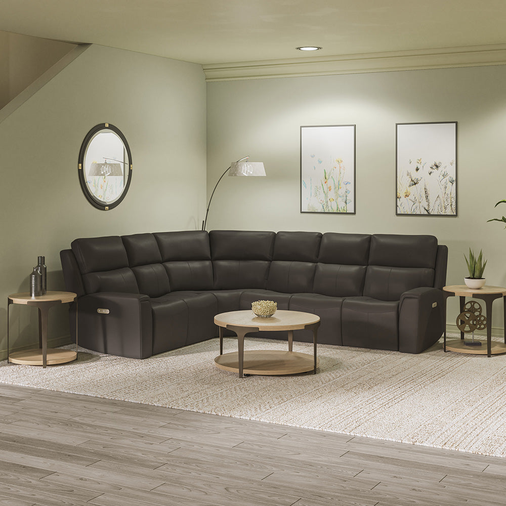 Jarvis Power Reclining Sectional Living Room Flexsteel   