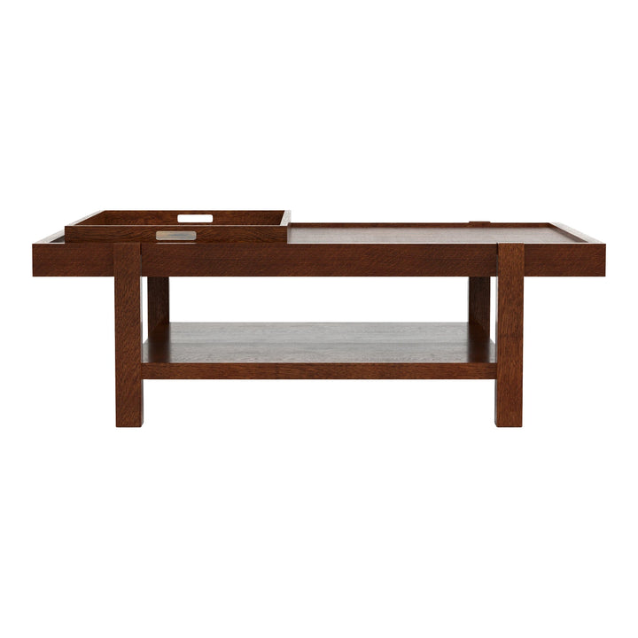 Durant Copper Tray Cocktail Table Living Room Stickley