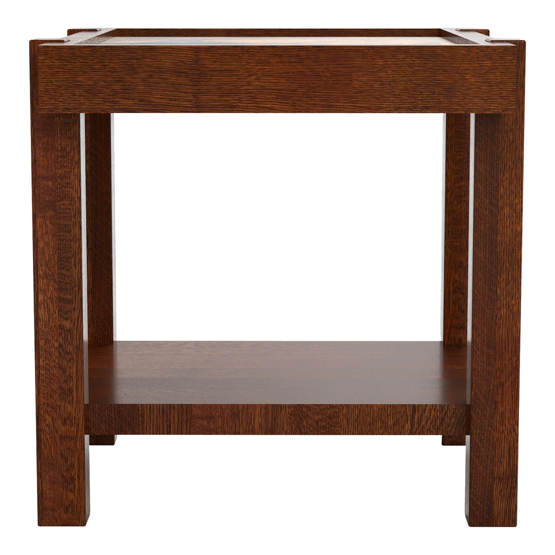 Durant Inset Copper Side Table Living Room Stickley