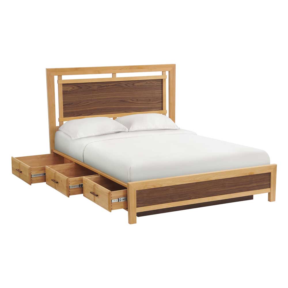Addison Queen Panel Storage Bed Bedroom Whittier Wood