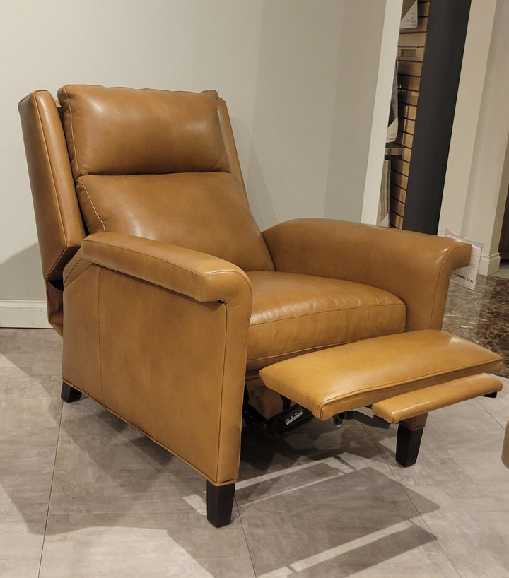 Ghent High Back Recliner, Kismet Camel Living Room Hancock & Moore