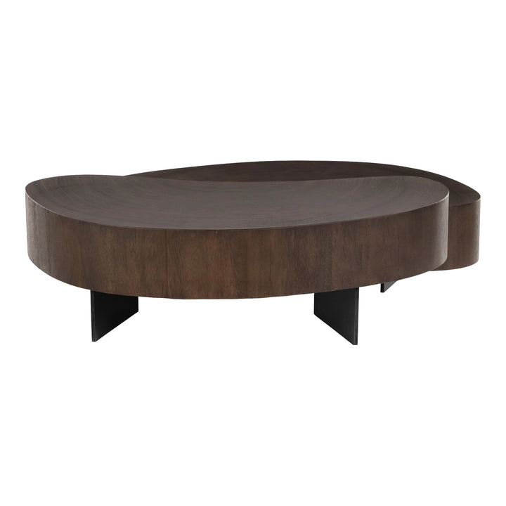 Avett Coffee Table, Smoked Guanacaste Living Room Four Hands