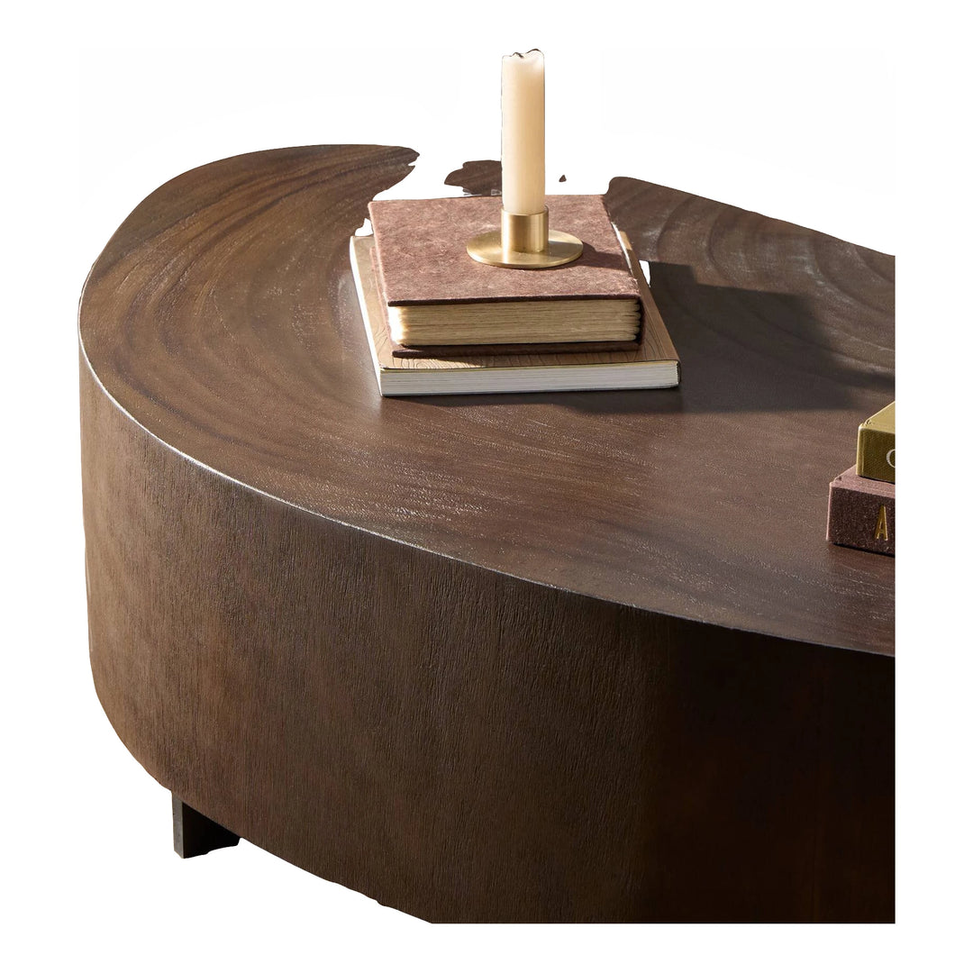 Avett Coffee Table, Smoked Guanacaste Living Room Four Hands