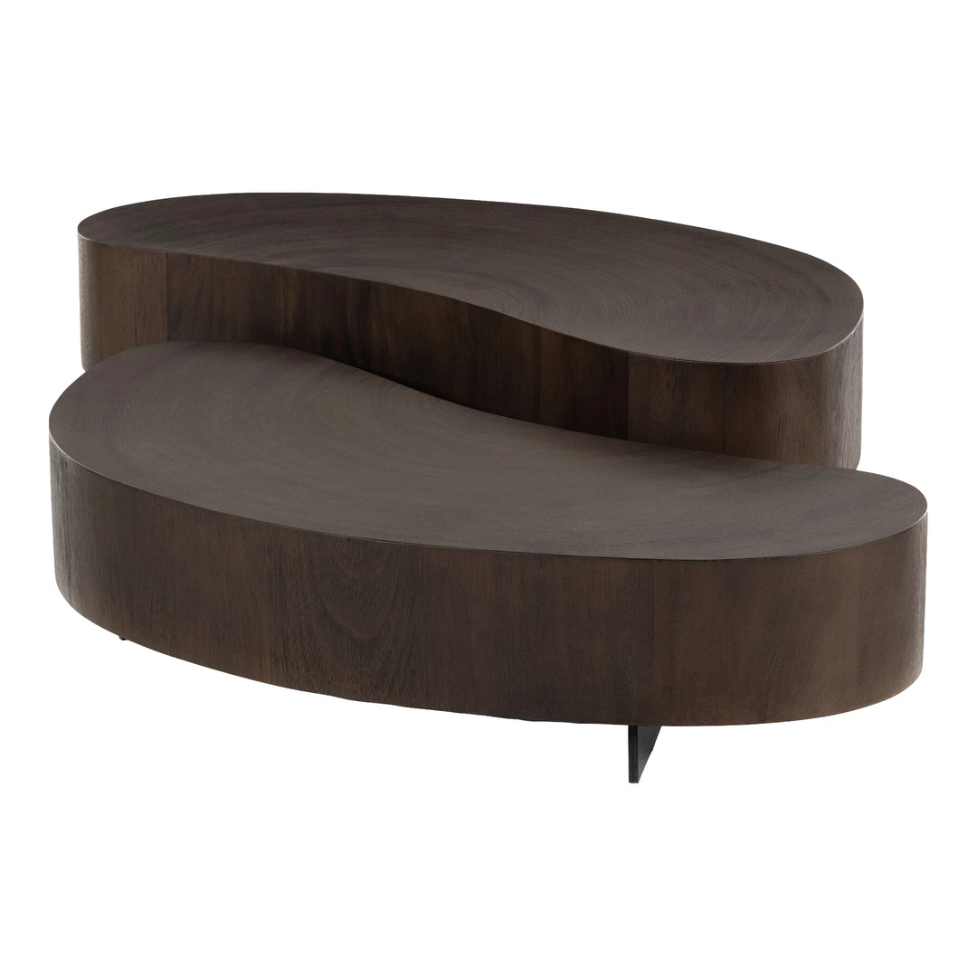 Avett Coffee Table, Smoked Guanacaste Living Room Four Hands