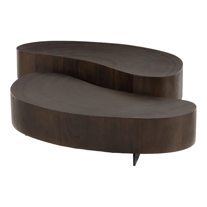 Avett Coffee Table, Smoked Guanacaste Living Room Four Hands