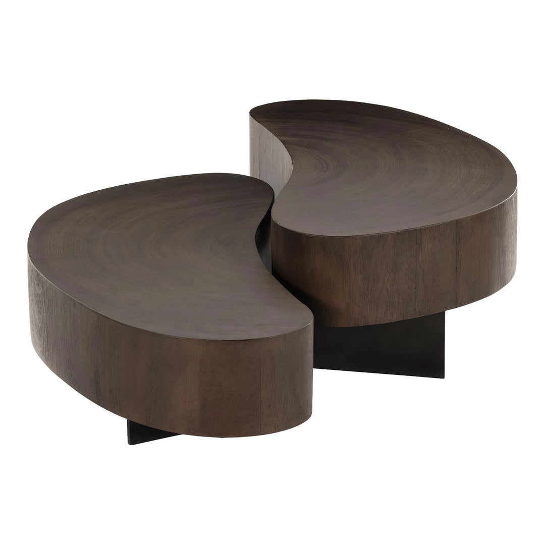 Avett Coffee Table, Smoked Guanacaste Living Room Four Hands