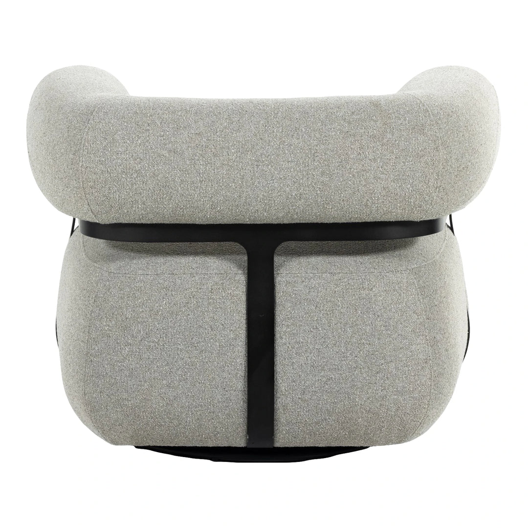 Gareth Swivel Chair, Torrance Silver Living Room Four Hands