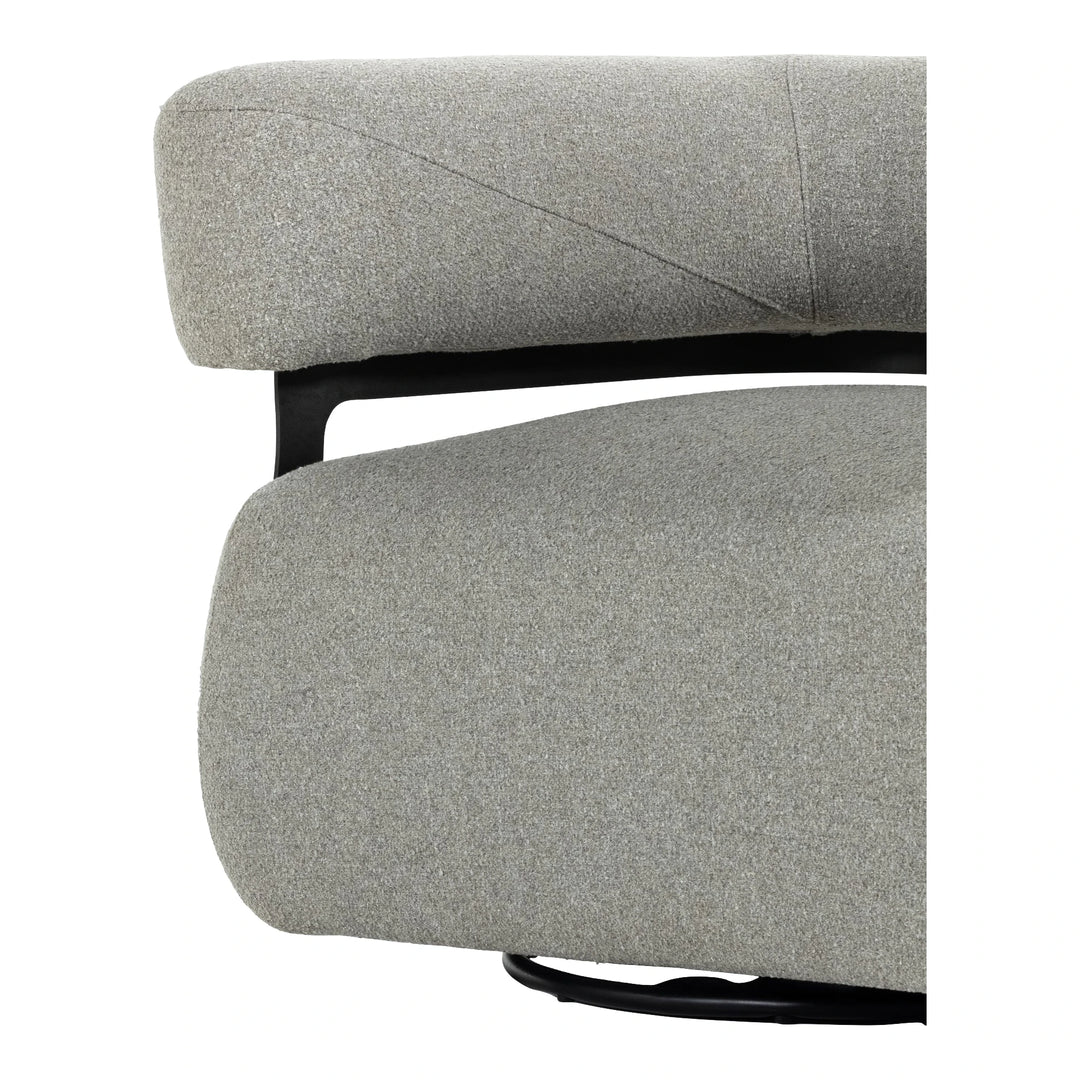 Gareth Swivel Chair, Torrance Silver Living Room Four Hands