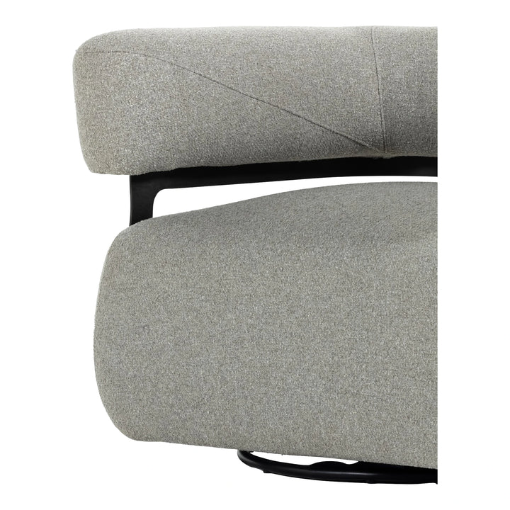 Gareth Swivel Chair, Torrance Silver Living Room Four Hands