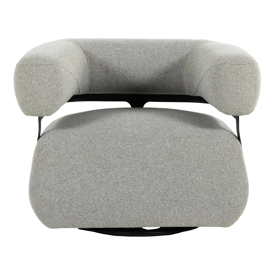 Gareth Swivel Chair, Torrance Silver Living Room Four Hands