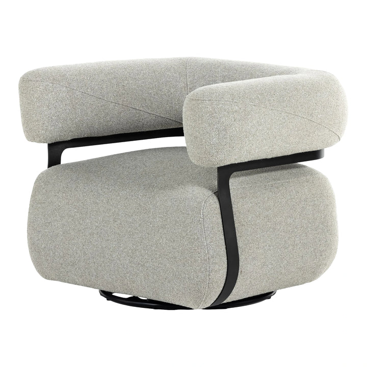 Gareth Swivel Chair, Torrance Silver Living Room Four Hands
