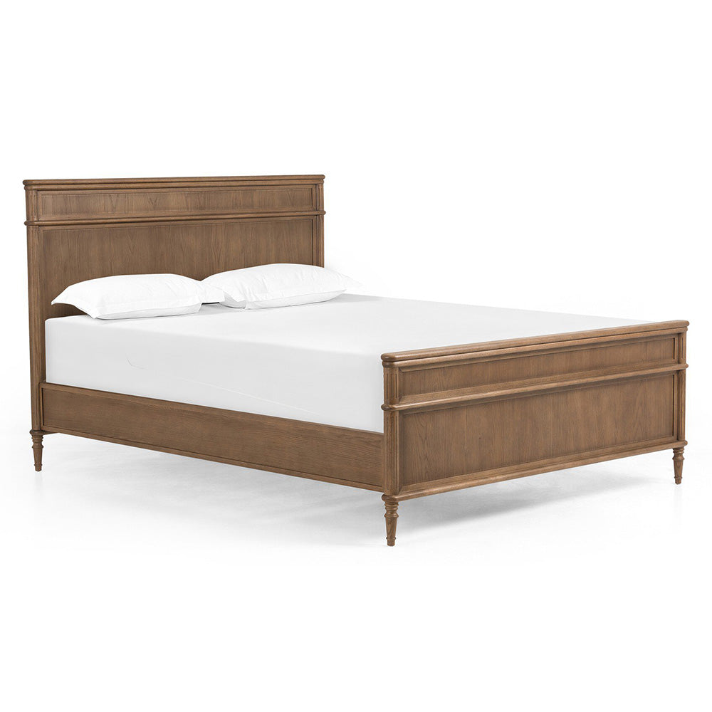 Toulouse Bed, Toasted Oak Bedroom Four Hands Queen  