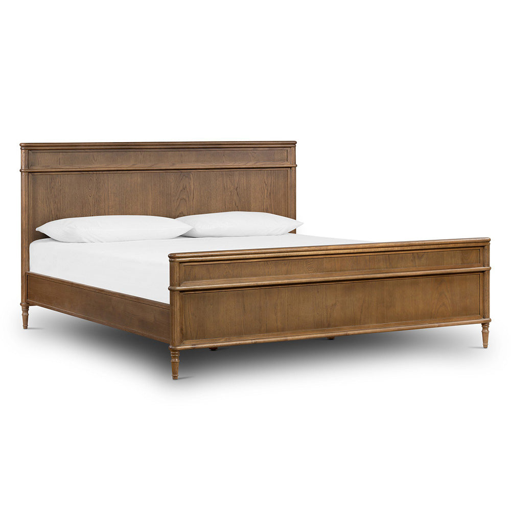 Toulouse Bed, Toasted Oak Bedroom Four Hands King  