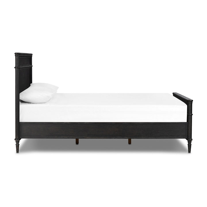 Toulouse Bed, Distressed Black Bedroom Four Hands   