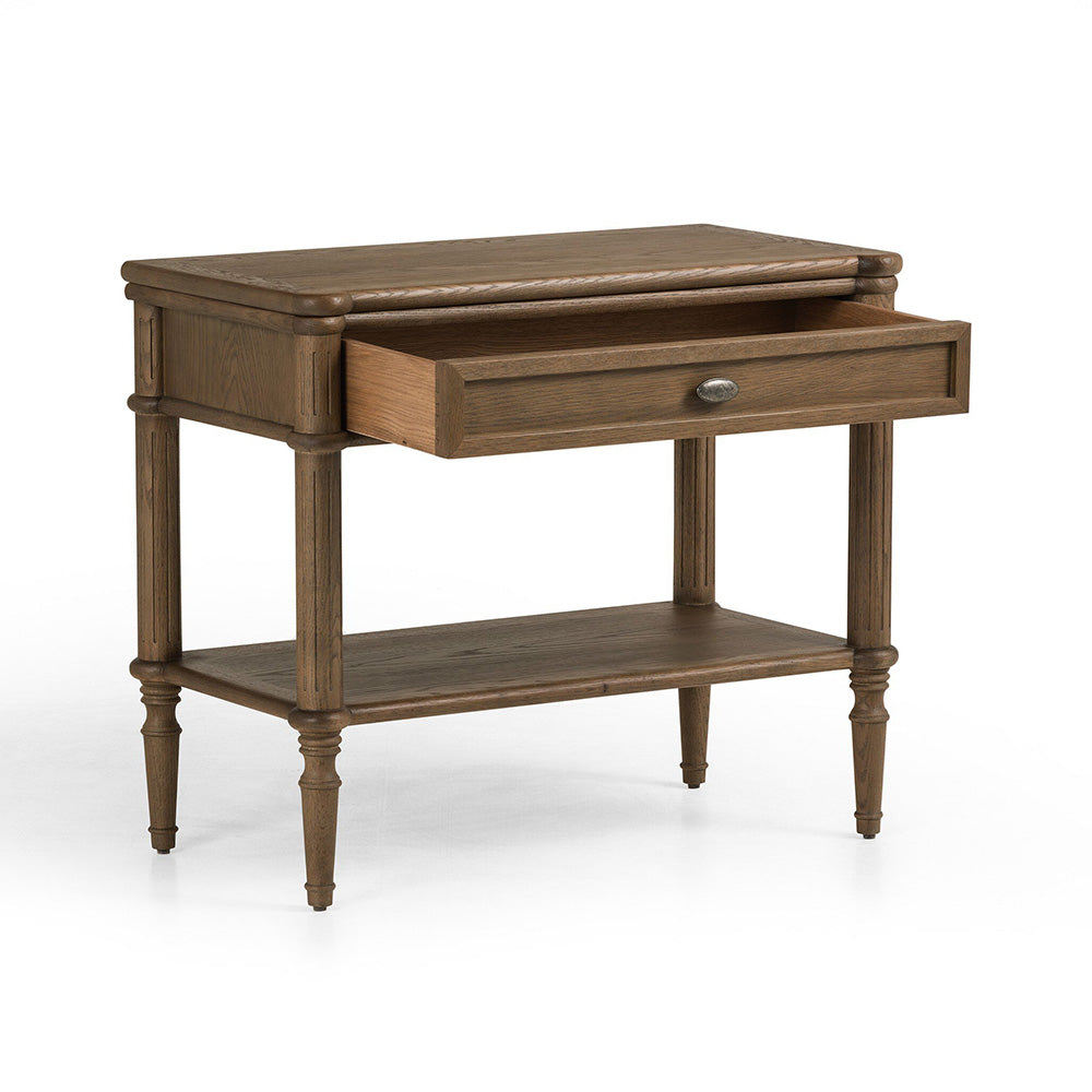 Toulouse Nightstand, Toasted Oak Bedroom Four Hands   