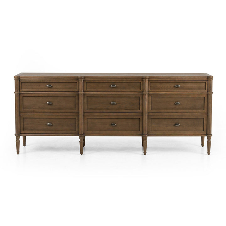 Toulouse 9 Drawer Dresser, Toasted Oak Bedroom Four Hands   