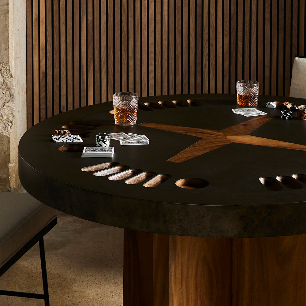 Poker Table Dining Room Four Hands   