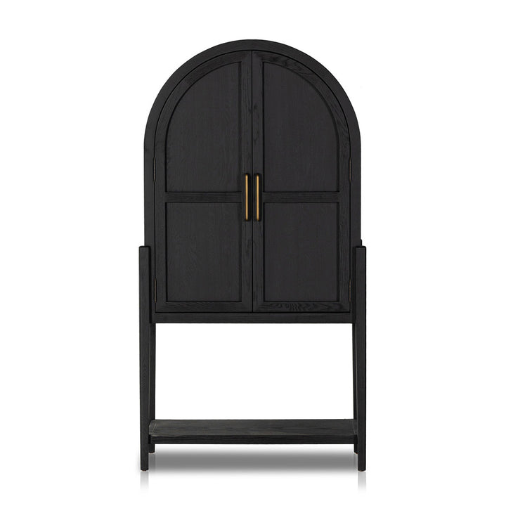 Tolle Bar Cabinet, Drifted Matte Black Dining Room Four Hands   