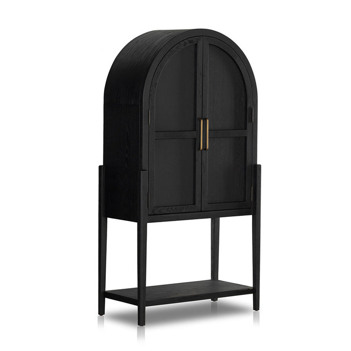 Tolle Bar Cabinet, Drifted Matte Black Dining Room Four Hands   