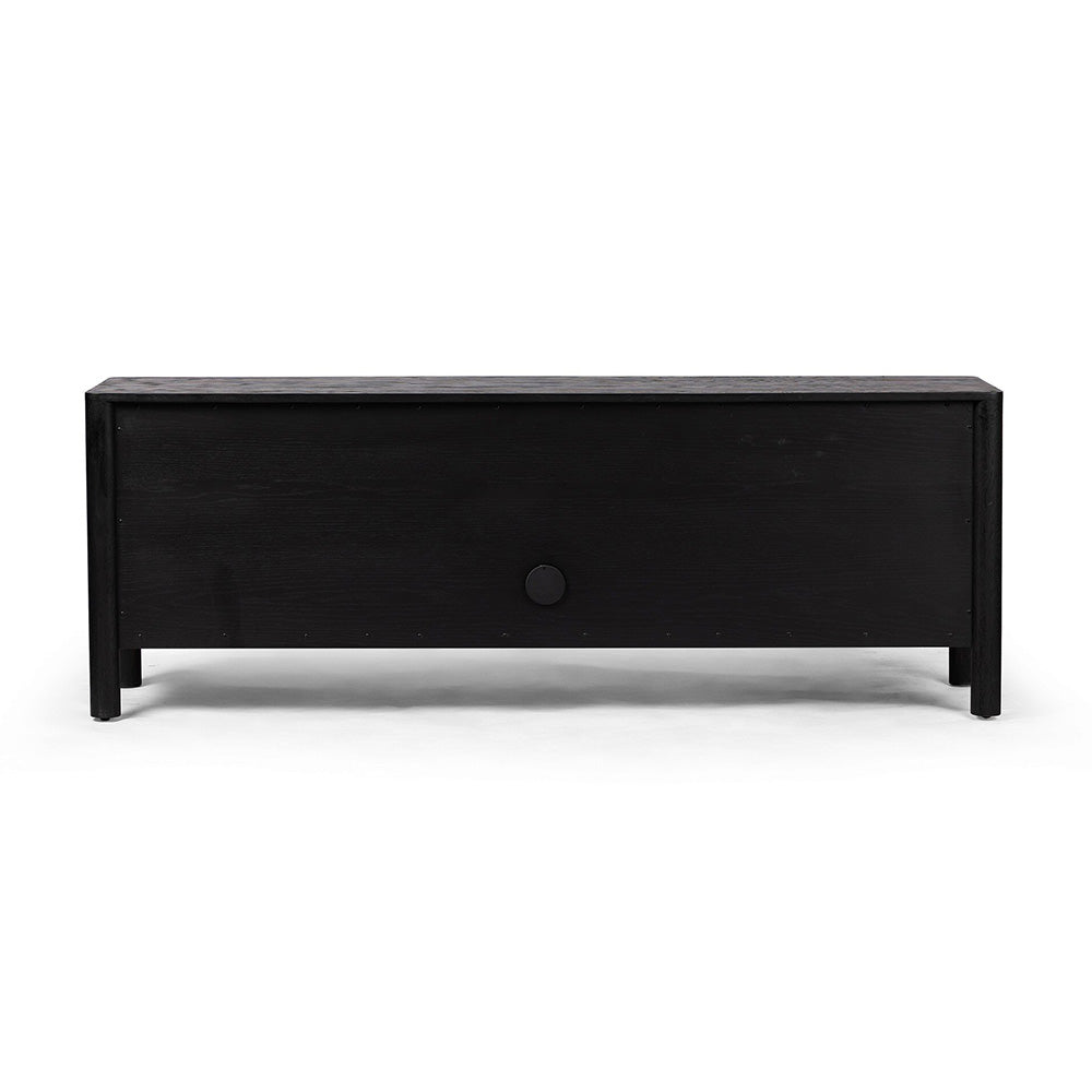 Pollard Media Console, Brushed Ebony Living Room Four Hands   