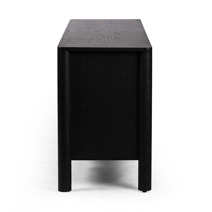 Pollard Media Console, Brushed Ebony Living Room Four Hands   