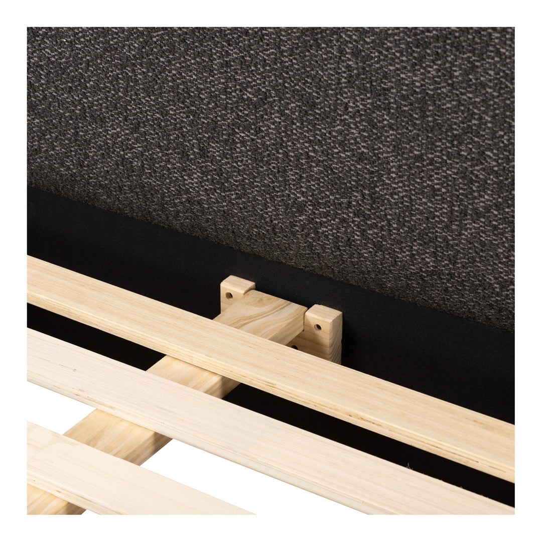 Quincy Bed, Lisbon Charcoal Bedroom Four Hands