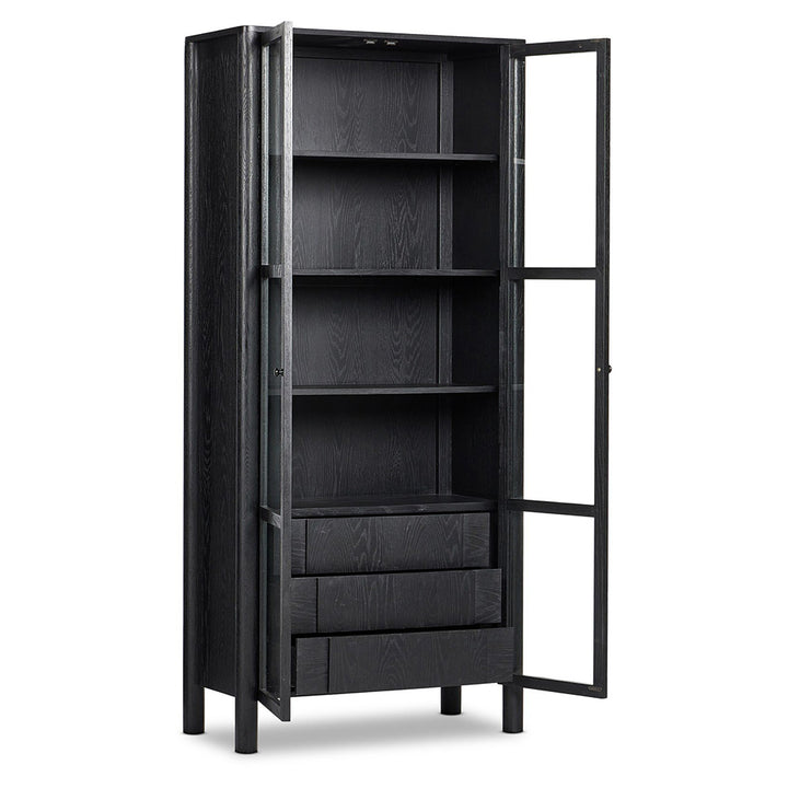 Pollard Cabinet, Brushed Ebony Dining Room Four Hands   