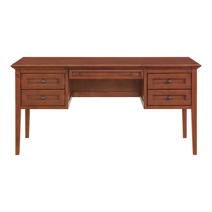 McKenzie 4-Drawer Desk Home Office Whittier Wood