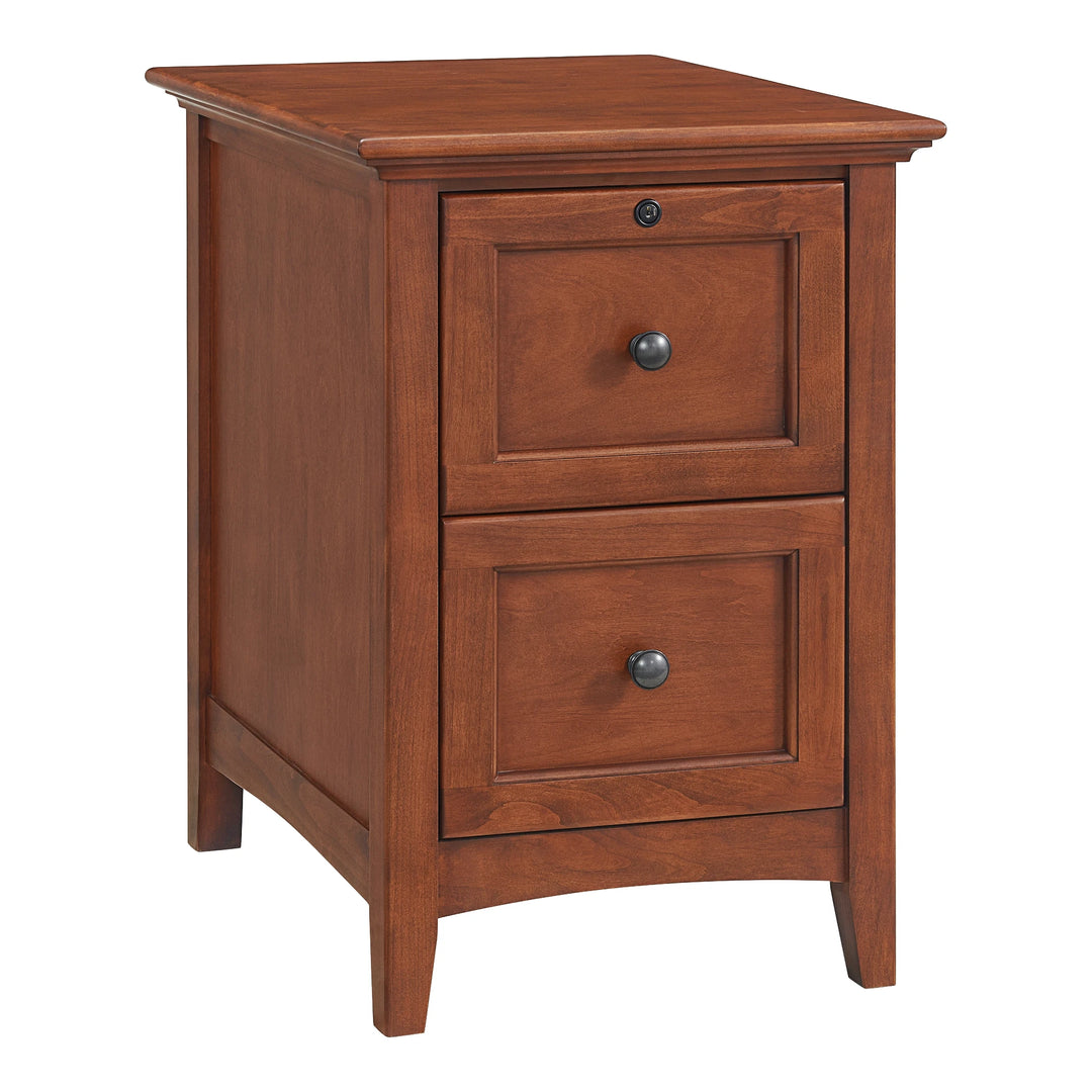 McKenzie File Cabinet Home Office Whittier Wood Glazed Antique Cherry