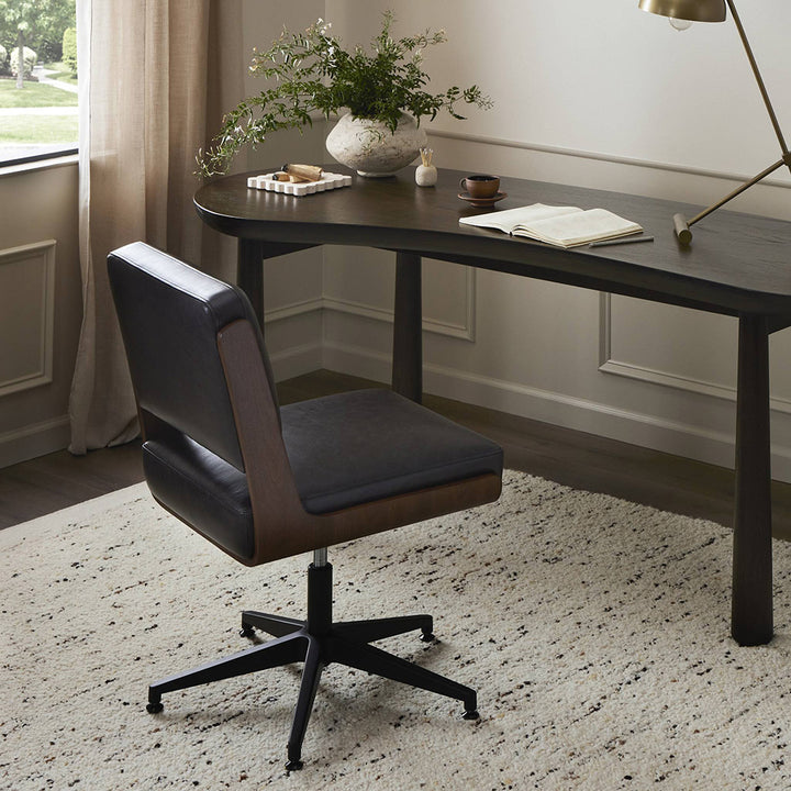 Landon Armless Desk Chair Home Office Four Hands   