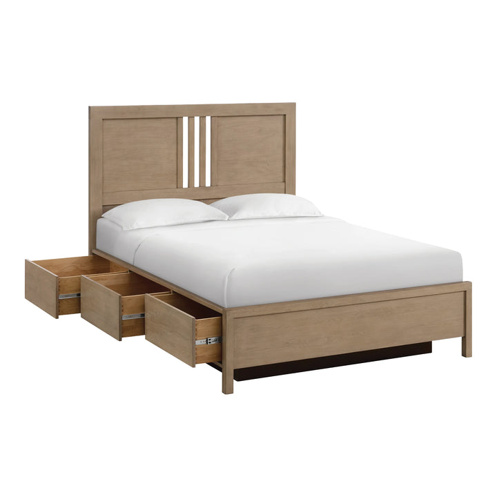 Bailey Queen Storage Bed Bedroom Whittier Wood Almond