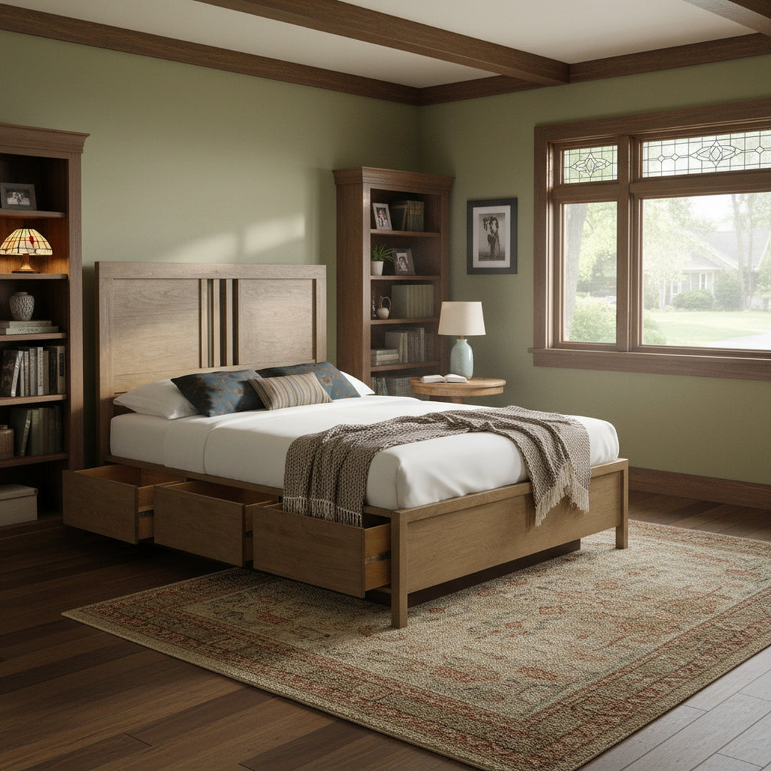 Bailey Queen Storage Bed Bedroom Whittier Wood