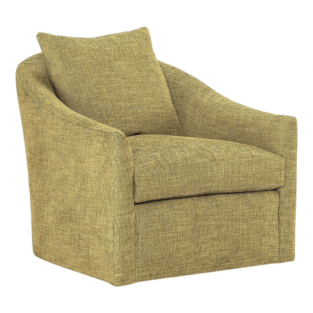 Lee 2996 Swivel Chair Living Room Lee Industries Oxford Mustard