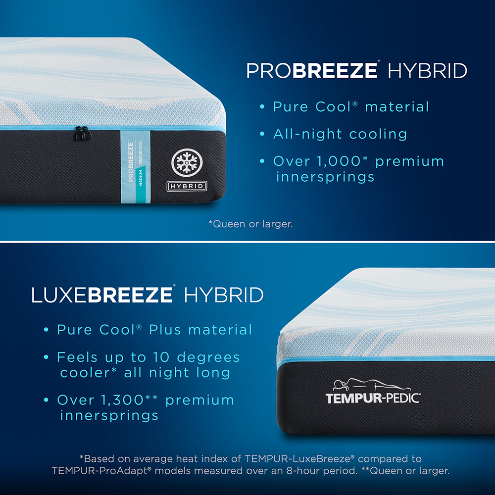 Tempur-ProBreeze Medium Hybrid Mattress Mattress Tempur-Pedic   