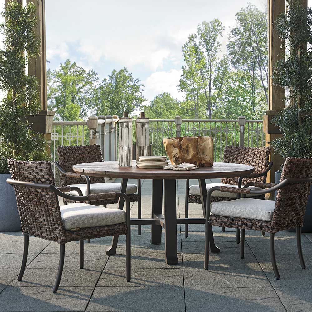 Kilimanjaro Round Dining Table Outdoor Tommy Bahama Outdoor