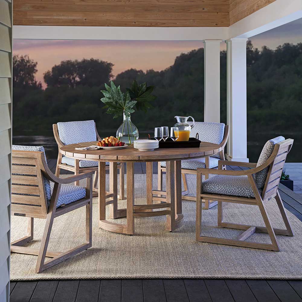 Stillwater Cove Round Dining Table Outdoor Tommy Bahama Outdoor