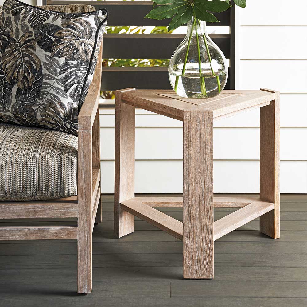 Stillwater Cove Triangular End Table Outdoor Tommy Bahama Outdoor