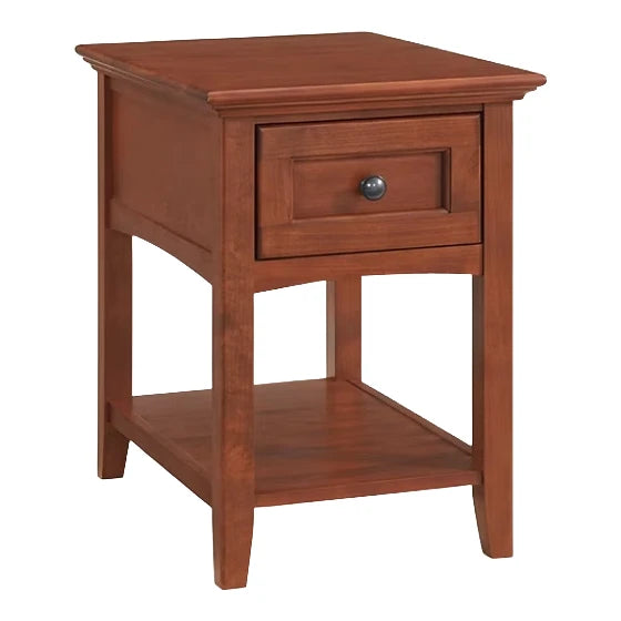 McKenzie Chair Side Table Living Room Whittier Wood Glazed Antique Cherry