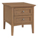 McKenzie End Table Living Room Whittier Wood Pecan