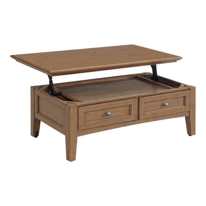 McKenzie Lift-Top Coffee Table Living Room Whittier Wood