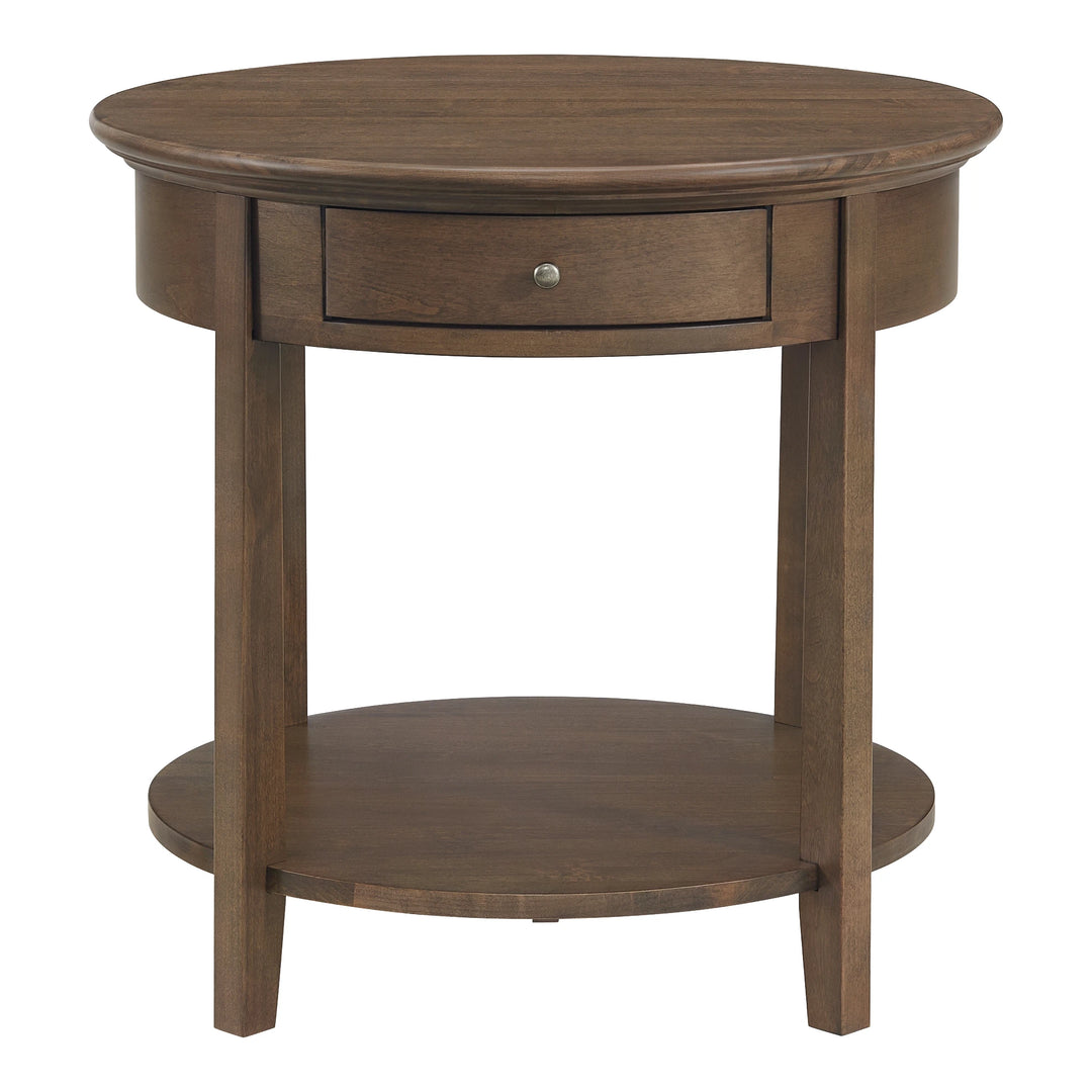 McKenzie Round End Table Living Room Whittier Wood