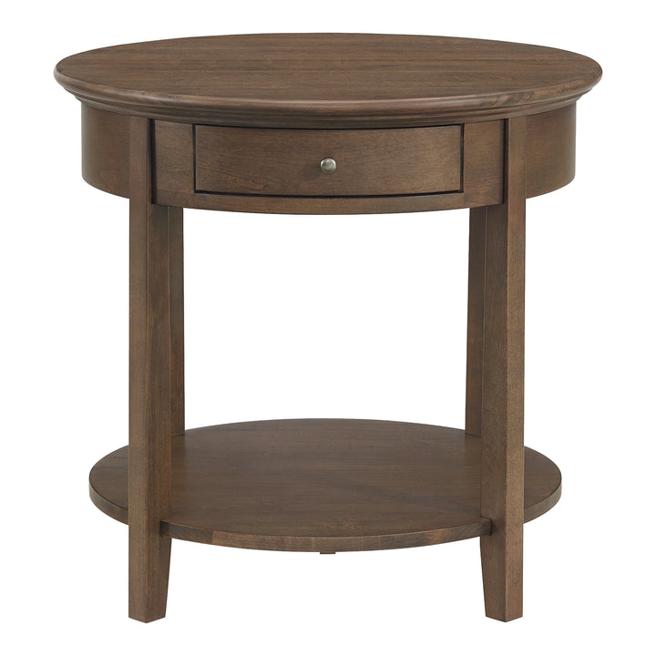 McKenzie Round End Table Living Room Whittier Wood